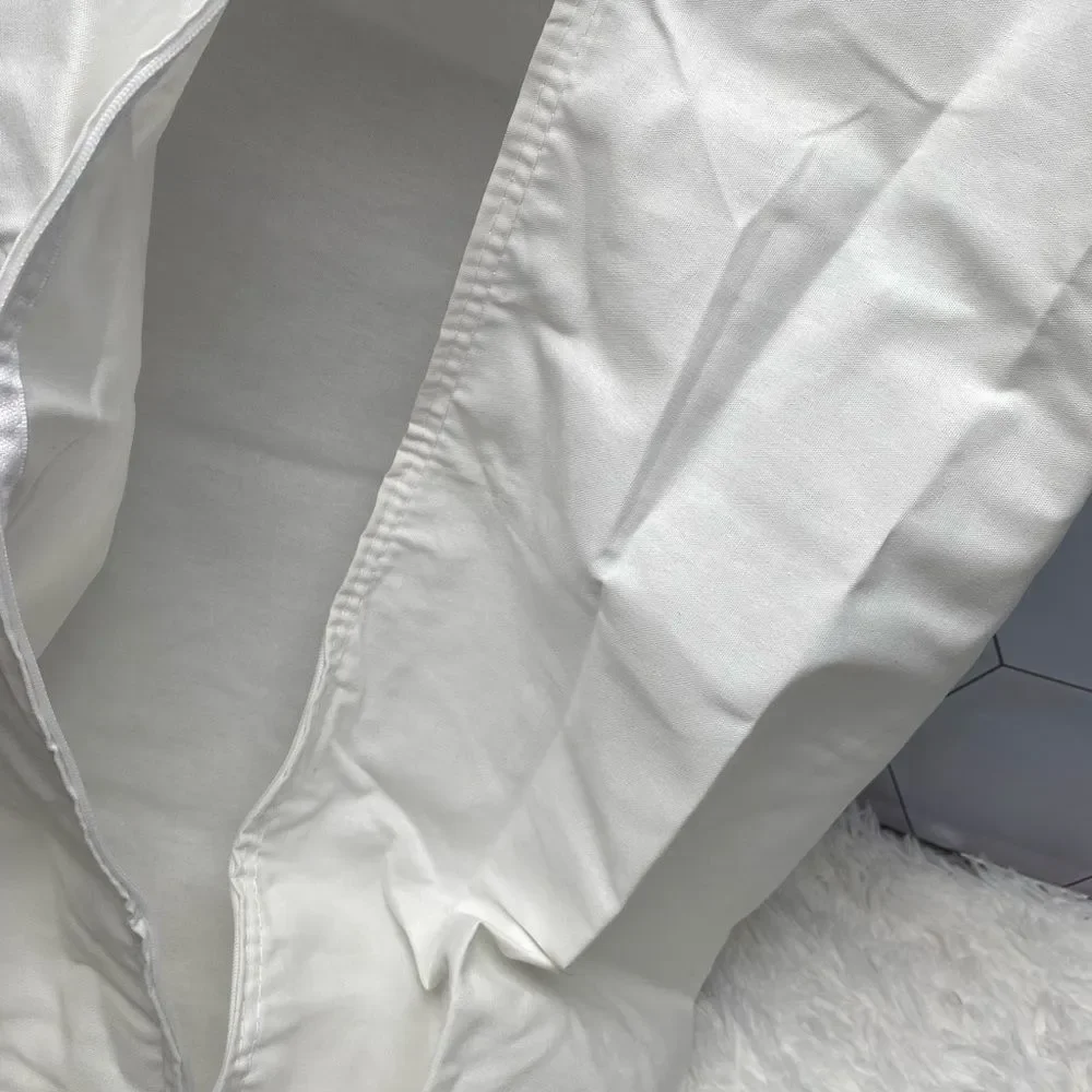 - Hanging Cotton Canvas Laundry Hamper Bag | White, 6" x 16" x 27" (Length… - Picture 12 of 12